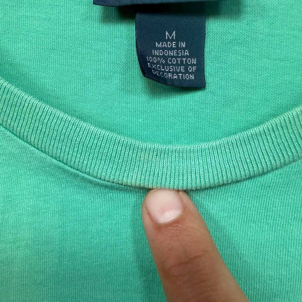 Polo Ralph Lauren T-Shirt Mens Medium Green Pony‎ Logo Classic Fit Casual Tee
